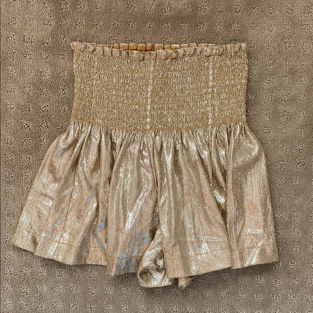 Queen of Sparkles Kids Gold Swing Shorts